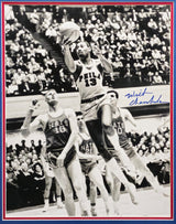 Wilt Chamberlain Autographed Framed 16x20 Photo Philadelphia 76ers JSA #Y36288