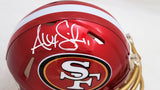 Alex Smith Autographed San Francisco 49ers Flash Red Speed Mini Helmet Beckett BAS Witness Stock #208230