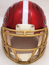 Alex Smith Autographed San Francisco 49ers Flash Red Speed Mini Helmet Beckett BAS Witness Stock #208230