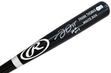 Frank Thomas Autographed Black Rawlings Game Model Bat Chicago White Sox "HOF 2014" Beckett BAS Witness Stock #208241