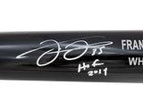 Frank Thomas Autographed Black Rawlings Game Model Bat Chicago White Sox "HOF 2014" Beckett BAS Witness Stock #208241