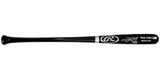 Frank Thomas Autographed Black Rawlings Game Model Bat Chicago White Sox "HOF 2014" Beckett BAS Witness Stock #208241