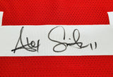 San Francisco 49ers Alex Smith Autographed Red Jersey Beckett BAS Witness Stock #208237