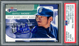 Ichiro Suzuki Autographed 2001 Fleer Game Time Rookie Card #91 Seattle Mariners PSA 9 Auto Grade Gem Mint 10 #81/2000 PSA/DNA #64838084