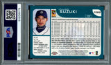 Ichiro Suzuki Autographed 2001 Topps Chrome Traded Rookie Card #T266 Seattle Mariners PSA 8 Auto Grade Mint 9 "01 ROY/MVP" PSA/DNA #64838075