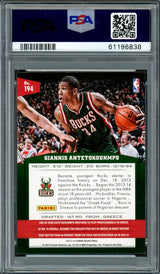 Giannis Antetokounmpo Autographed 2013 Panini Rookie Card #194 Milwaukee Bucks PSA 8 Auto Grade Mint 9 PSA/DNA #61196838