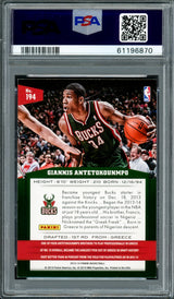 Giannis Antetokounmpo Autographed 2013 Panini Rookie Card #194 Milwaukee Bucks PSA/DNA #61196870