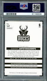 Giannis Antetokounmpo Autographed 2013 Panini NBA China Rookie Card #147 Milwaukee Bucks PSA 9 Auto Grade Mint 9 PSA/DNA #61196696