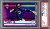 Fernando Tatis Jr. Autographed 2019 Topps Chrome Pink Refractor Rookie Card #203 San Diego Padres PSA 9 Auto Grade Gem Mint 10 PSA/DNA #62841162