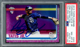 Fernando Tatis Jr. Autographed 2019 Topps Chrome Pink Refractor Rookie Card #203 San Diego Padres PSA 8 Auto Grade Gem Mint 10 PSA/DNA #62841165