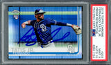 Fernando Tatis Jr. Autographed 2019 Topps Chrome Prism Refractor Rookie Card #203 San Diego Padres PSA 9 Auto Grade Gem Mint 10 PSA/DNA #62841154