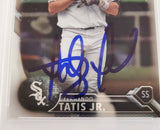 Fernando Tatis Jr. Autographed 2016 Bowman Chrome Prospects Rookie Card #BCP17 San Diego Padres PSA 7 Auto Grade Gem Mint 10 PSA/DNA Stock #208582