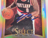 Damian Lillard Autographed 2012 Panini Select Silver Prizm Rookie Card #150 Portland Trail Blazers PSA 9 Auto Grade Gem Mint 10 On Card Highest Graded PSA/DNA #64838066