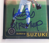Ichiro Suzuki Autographed 2001 Topps Chrome Traded Rookie Card #T266 Seattle Mariners PSA 8 Auto Grade Mint 9 "01 ROY/MVP" PSA/DNA #64838075