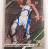 Giannis Antetokounmpo Autographed 2019 Clearly Donruss Card #25 Milwaukee Bucks PSA 9 PSA/DNA #61197147
