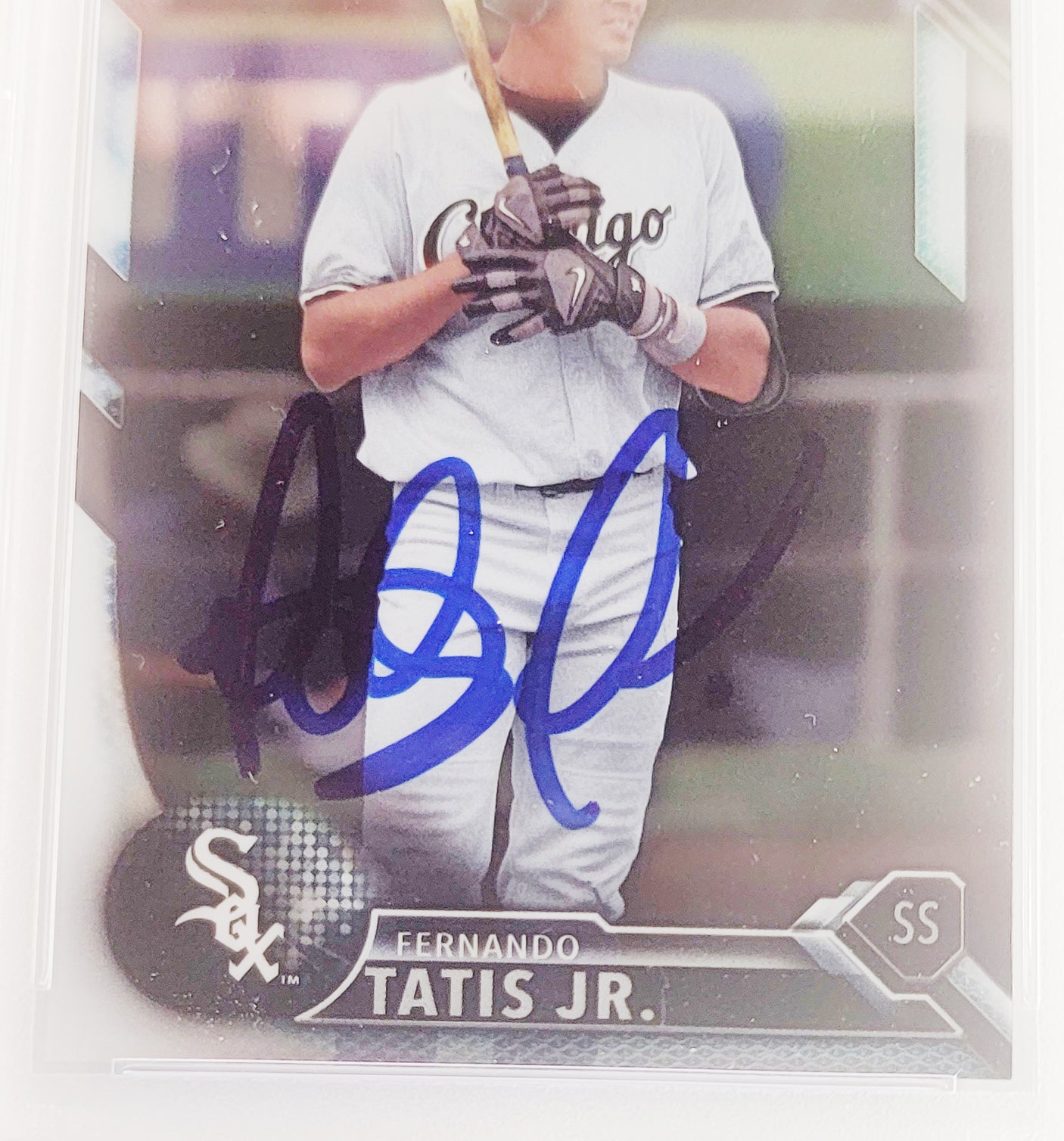 Fernando Tatis Jr. Autographed 2016 Bowman Chrome Prospects Rookie Card #BCP17 San Diego Padres PSA 5 Auto Grade Gem Mint 10 PSA/DNA #62841322