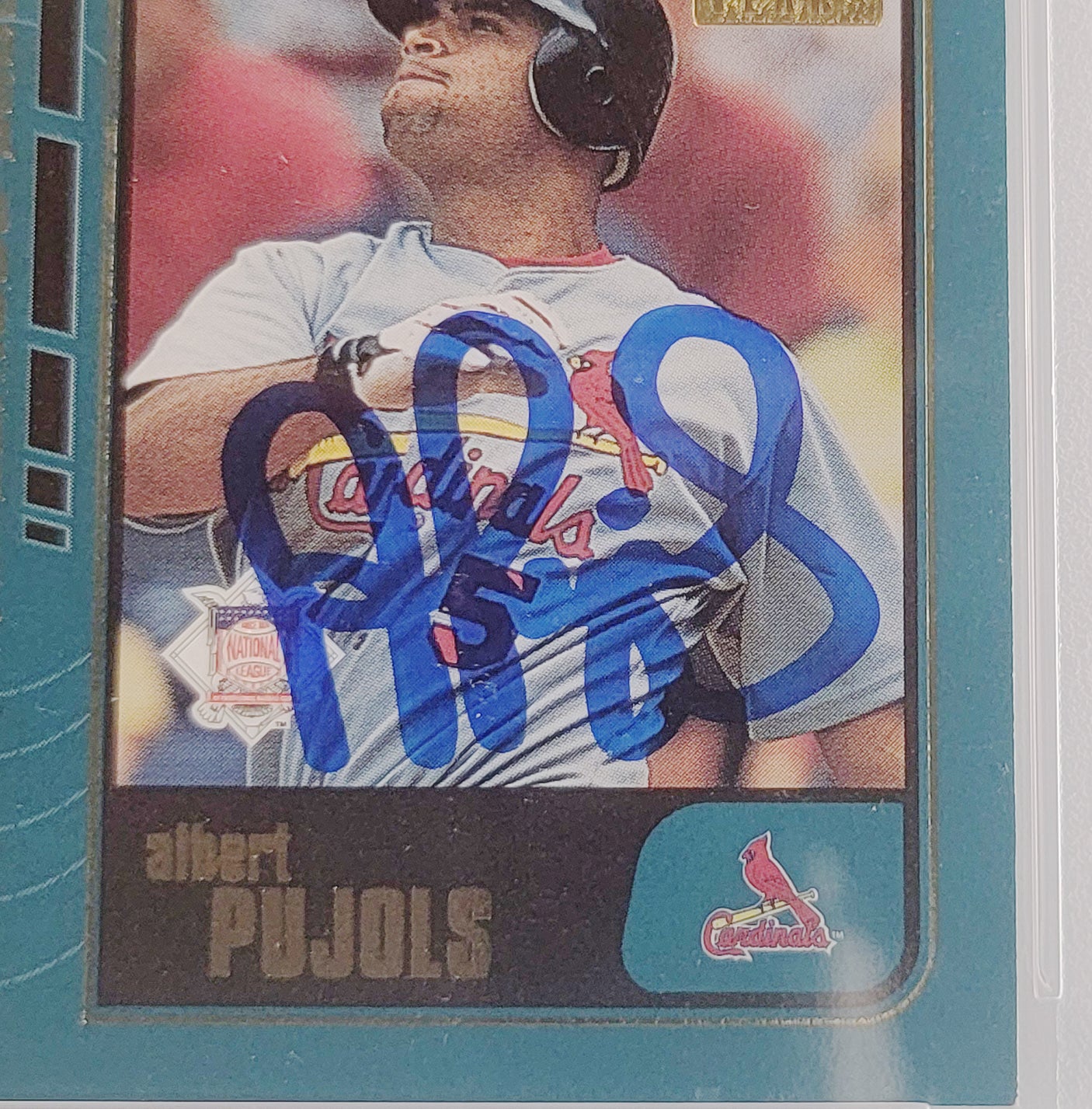 Albert Pujols & Ichiro Suzuki Autographed 2001 Topps Traded Rookie Card #T99 PSA/DNA #61264409