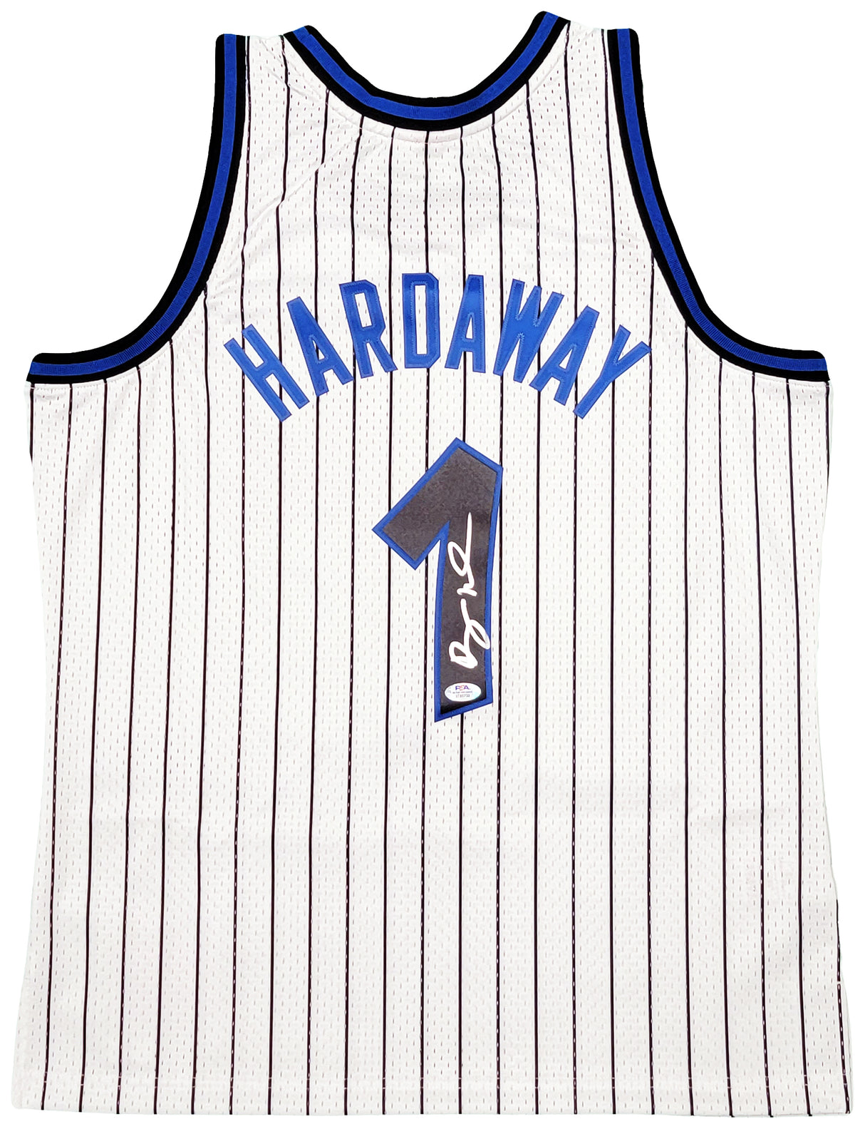 Orlando Magic Anfernee Penny Hardaway Autographed White Authentic Mitchell & Ness 1993-94 Hardwood Classic Swingman Jersey Size L PSA/DNA Stock #208255