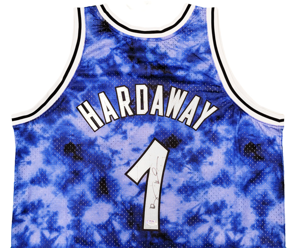 Orlando Magic Anfernee Penny Hardaway Autographed Blue Authentic Mitchell & Ness Galaxy 1994-95 Hardwood Classic Swingman Jersey Size L PSA/DNA Stock #208259