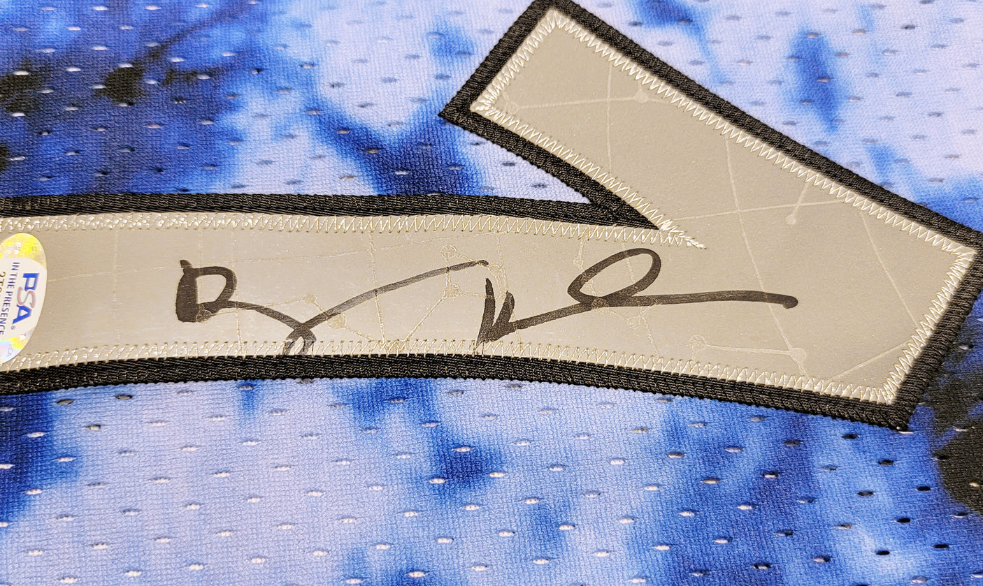 Orlando Magic Anfernee Penny Hardaway Autographed Blue Authentic Mitchell & Ness Galaxy 1994-95 Hardwood Classic Swingman Jersey Size L PSA/DNA Stock #208259