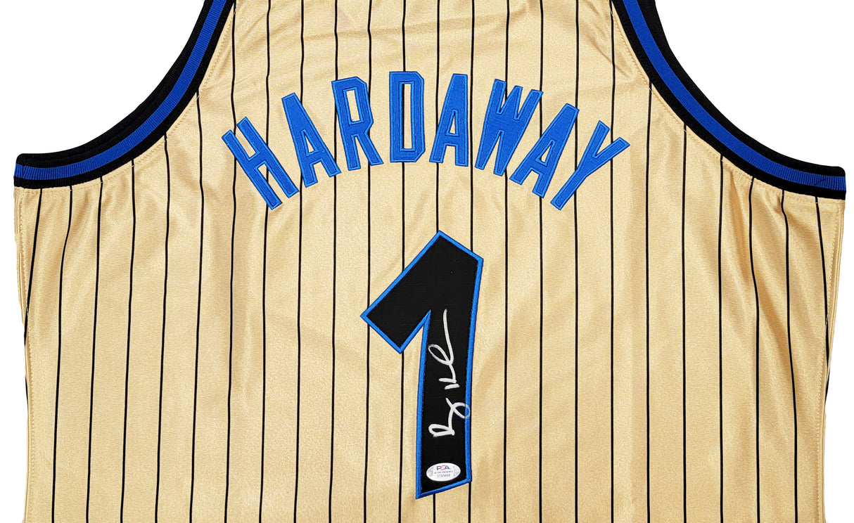 Orlando Magic Anfernee Penny Hardaway Autographed Gold Authentic Mitchell & Ness 1993-94 75th Anniversary Hardwood Classic Swingman Jersey Size XL PSA/DNA Stock #208250