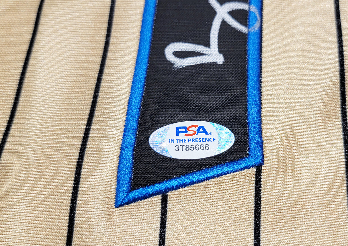Orlando Magic Anfernee Penny Hardaway Autographed Gold Authentic Mitchell & Ness 1993-94 75th Anniversary Hardwood Classic Swingman Jersey Size XL PSA/DNA Stock #208250