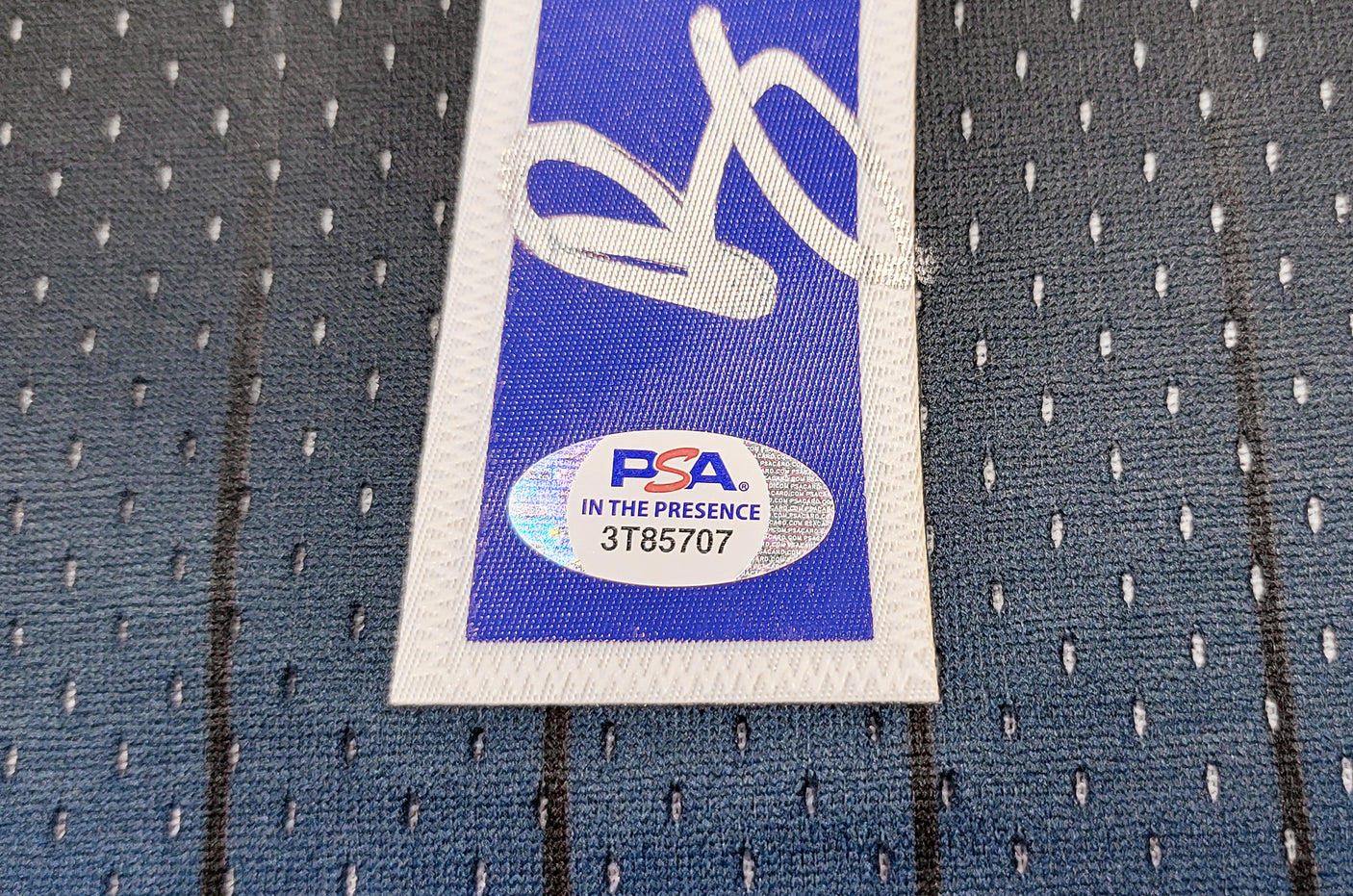 Orlando Magic Anfernee Penny Hardaway Autographed Black & Blue Authentic Mitchell & Ness Fadeaway 1994-95 Hardwood Classic Swingman Jersey Size L PSA/DNA Stock #208247