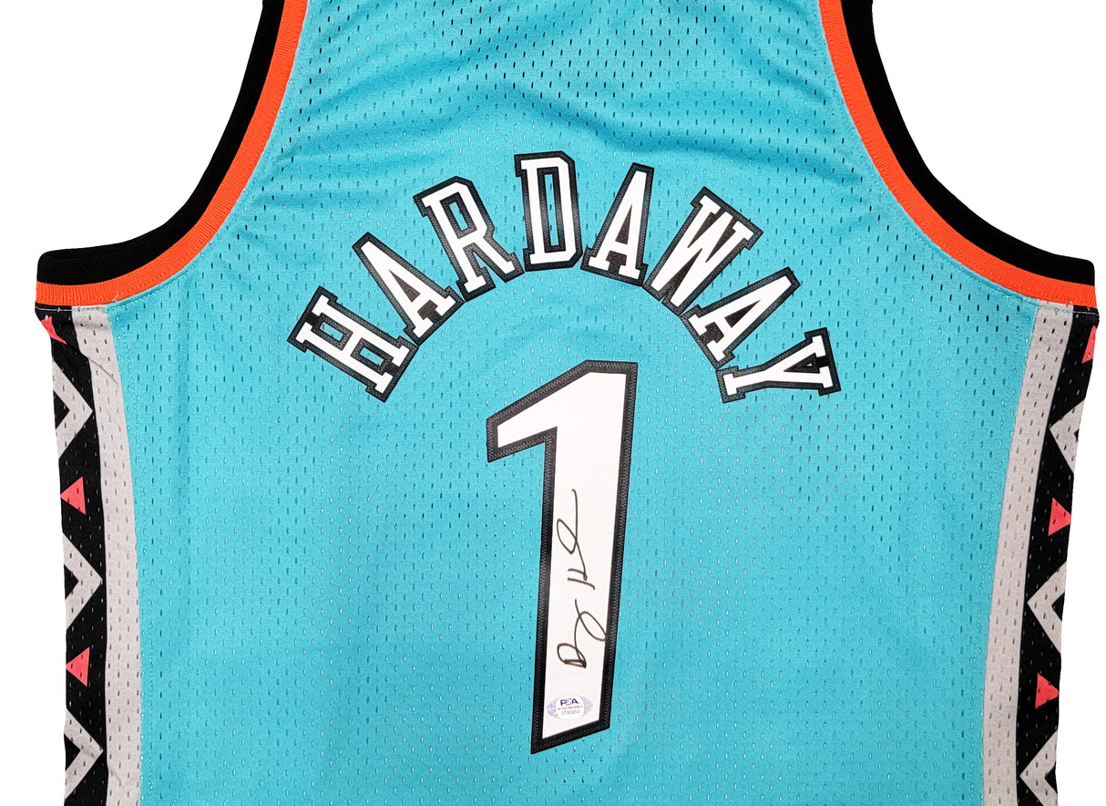 Orlando Magic Anfernee Penny Hardaway Autographed Teal Authentic Mitchell & Ness All Star Game Feb 11,1996 Hardwood Classic Swingman Jersey Size L PSA/DNA Stock #208257