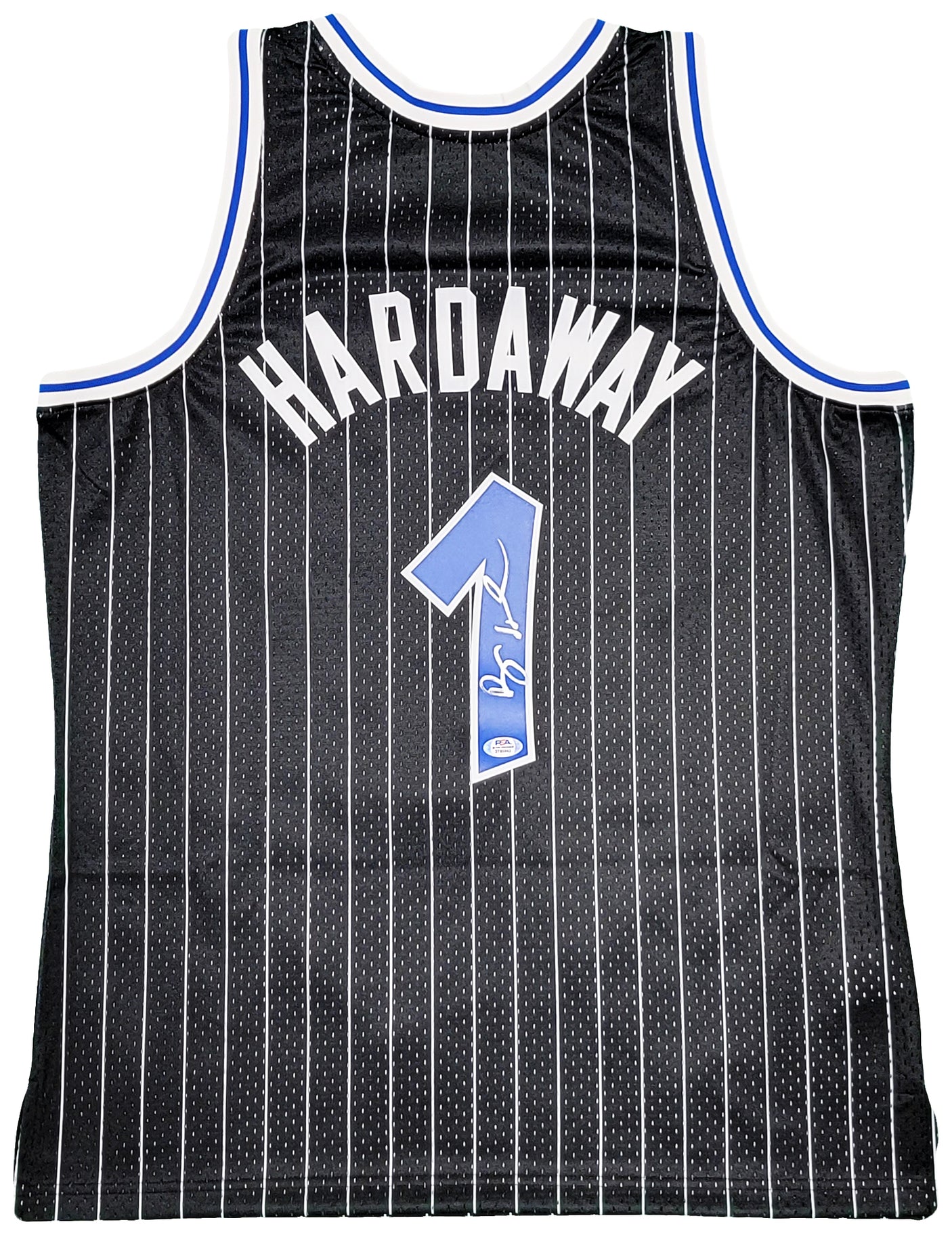 Orlando Magic Anfernee Penny Hardaway Autographed Black Authentic Mitchell & Ness 1994-95 Hardwood Classic Swingman Jersey Size L PSA/DNA Stock #208253