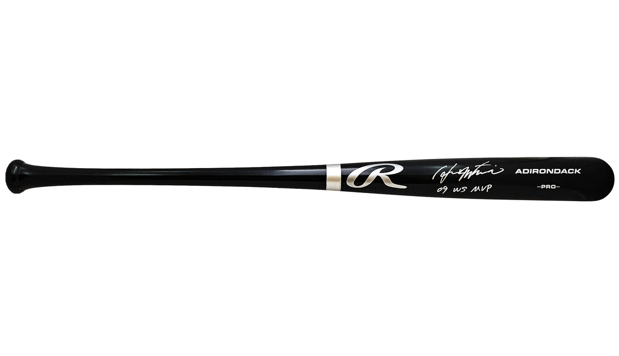Hideki Matsui Autographed Black Rawlings Adirondack Pro Bat New York Yankees "09 WS MVP" Beckett BAS Witness Stock #220462