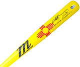 Alex Bregman Autographed Yellow Marucci Player Model Bat Houston Astros "17, 22 WS Champs" Beckett BAS Witness Stock #220442