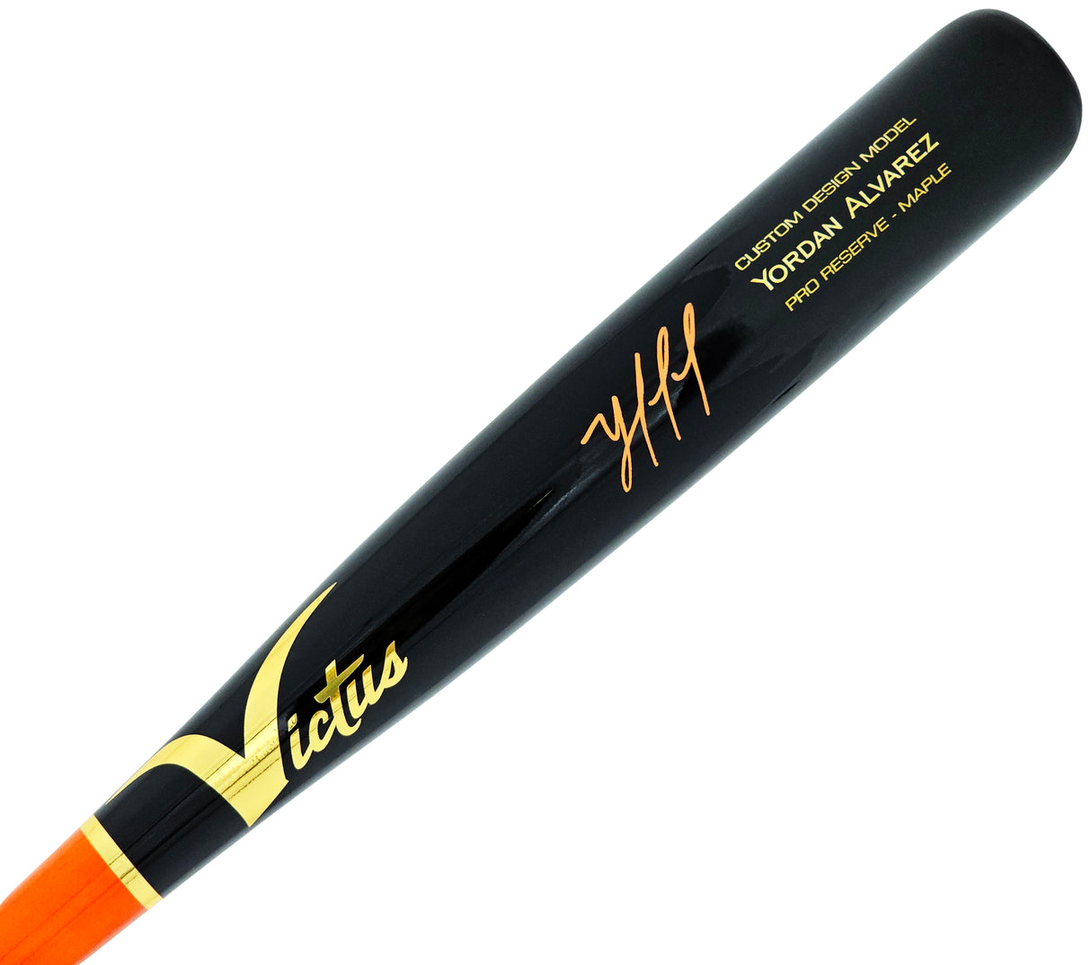 Yordan Alvarez Autographed Black Victus Player Model Bat Houston Astros Beckett BAS Witness Stock #220440