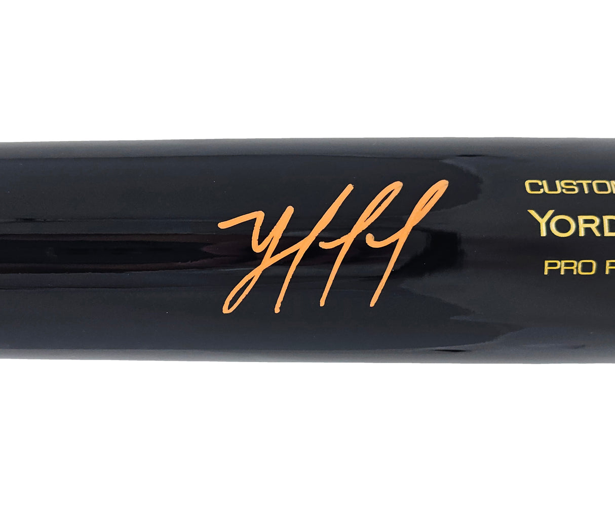 Yordan Alvarez Autographed Black Victus Player Model Bat Houston Astros Beckett BAS Witness Stock #220440