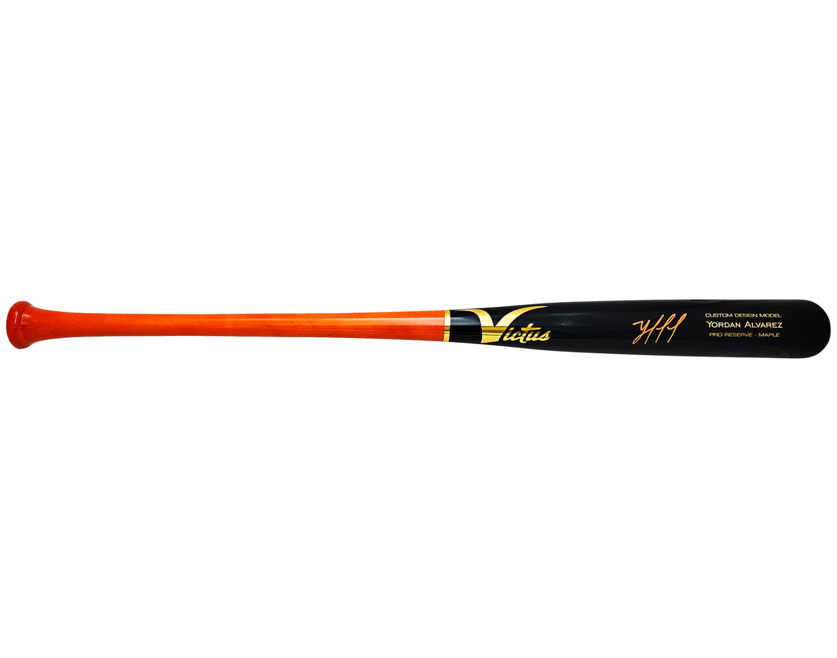 Yordan Alvarez Autographed Black Victus Player Model Bat Houston Astros Beckett BAS Witness Stock #220440