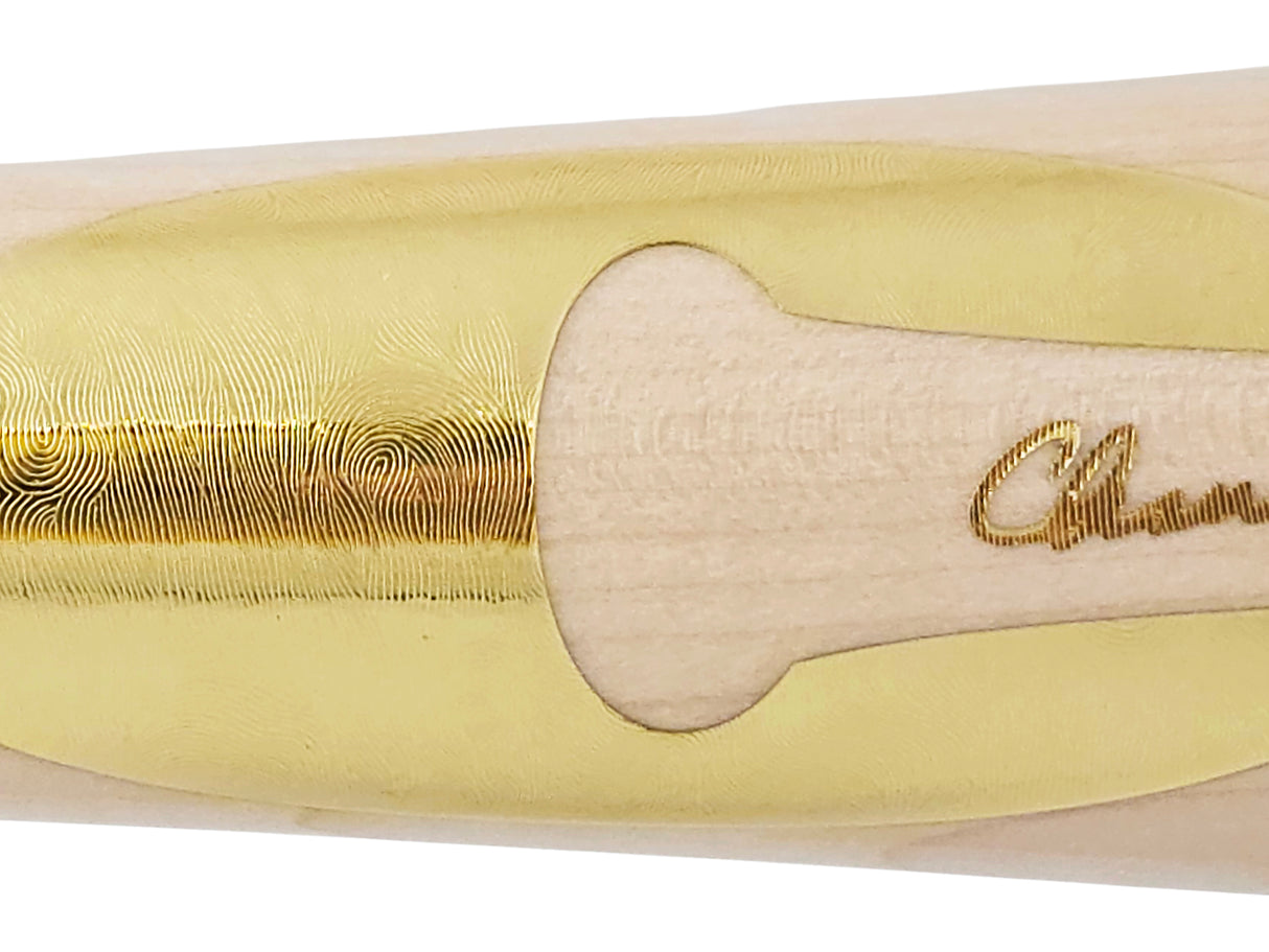 Gunnar Henderson Autographed Blonde Chandler Player Model Bat Baltimore Orioles Beckett BAS Witness Stock #220502