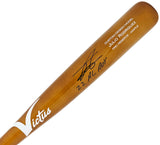 Julio Rodriguez Autographed Brown Victus Pro Reserve Maple Bat Seattle Mariners "22 AL ROY" Fanatics and MLB Holo Stock #220500