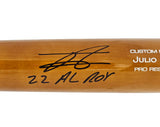 Julio Rodriguez Autographed Brown Victus Pro Reserve Maple Bat Seattle Mariners "22 AL ROY" Fanatics and MLB Holo Stock #220500