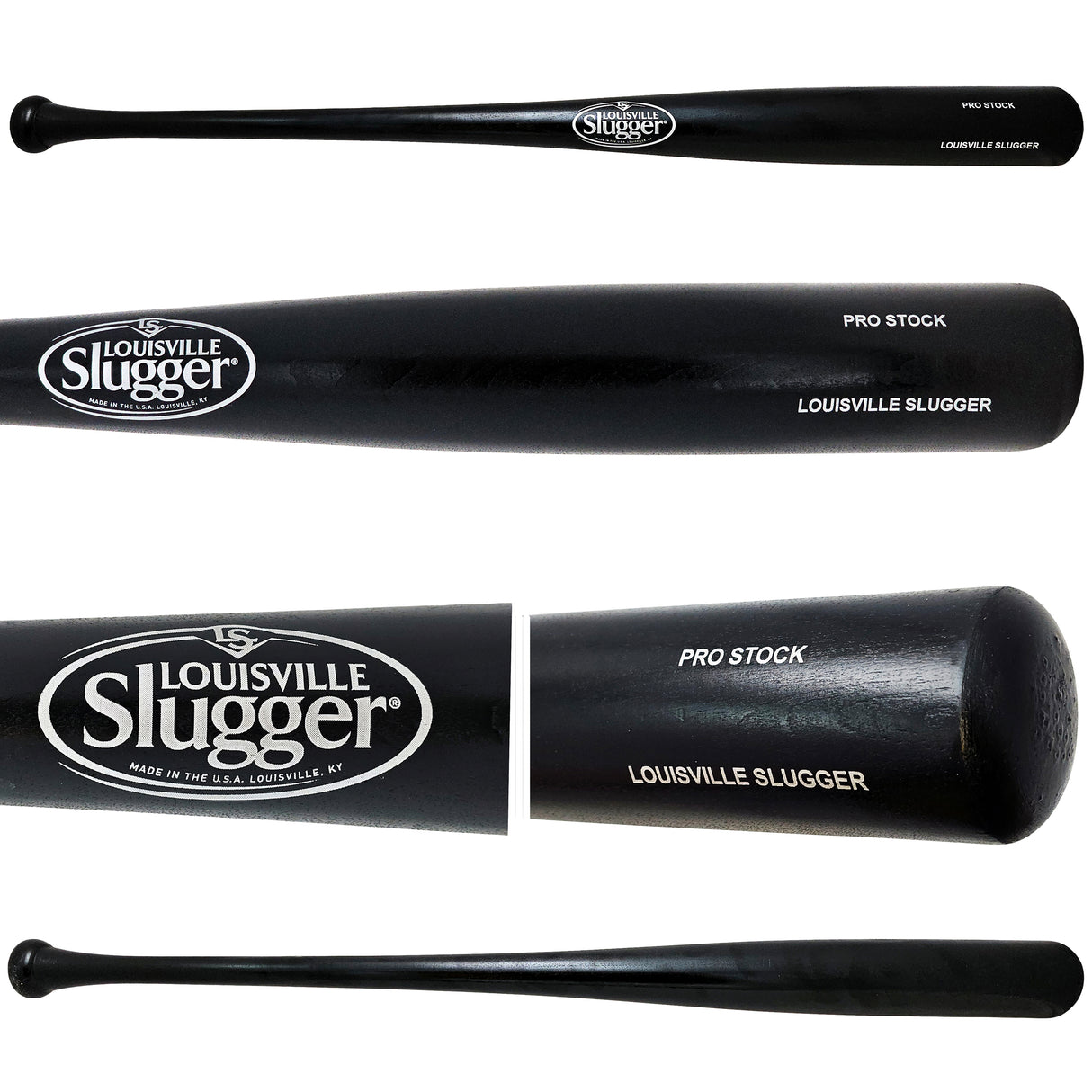 Unsigned Ash Black Louisville Slugger Pro Stock Baseball Bat Stock #266076