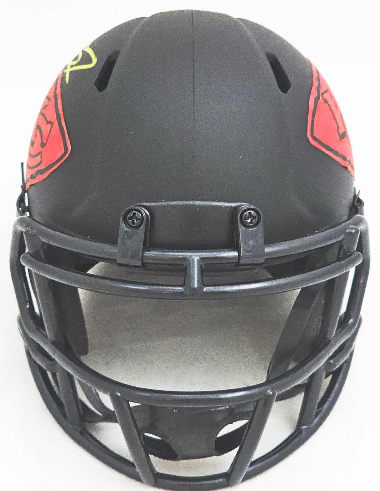Skyy Moore Autographed Kansas City Chiefs Eclipse Black Speed Mini Helmet Beckett BAS Witness Stock #220531