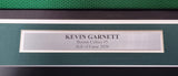 Boston Celtics Kevin Garnett Autographed Framed Green Jersey Beckett BAS QR Stock #208170