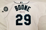 Seattle Mariners Bret Boone Autographed White Game Used 2003 Russell Jersey Size 46 Beckett BAS #BD47905
