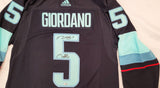 Seattle Kraken Mark Giordano Autographed Blue Adidas Authentic Jersey Size 54 With 2021-22 Inaugural Patch "1st Sea Captain" Fanatics Holo #B389979