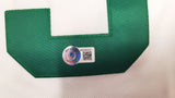 Boston Celtics Kevin Garnett Autographed White Mitchell & Ness 2007-08 Hardwood Classics NBA Finals Patch Jersey Size M Beckett BAS Witness #WV46232