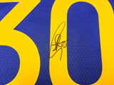 Golden State Warriors Stephen Curry Autographed Blue Nike Swingman Icon Edition Jersey Size 48 JSA Stock #234044
