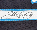 Tennessee Titans Eddie George Autographed Blue Jersey Beckett BAS Witness Stock #234537