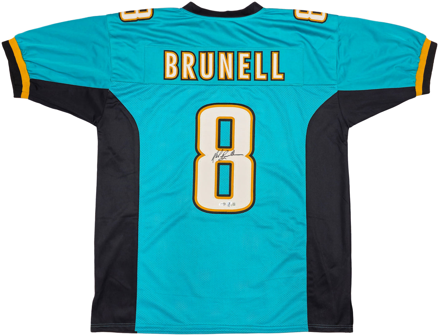 Jacksonville Jaguars Mark Brunell Autographed Teal Jersey Beckett BAS QR Stock #234540