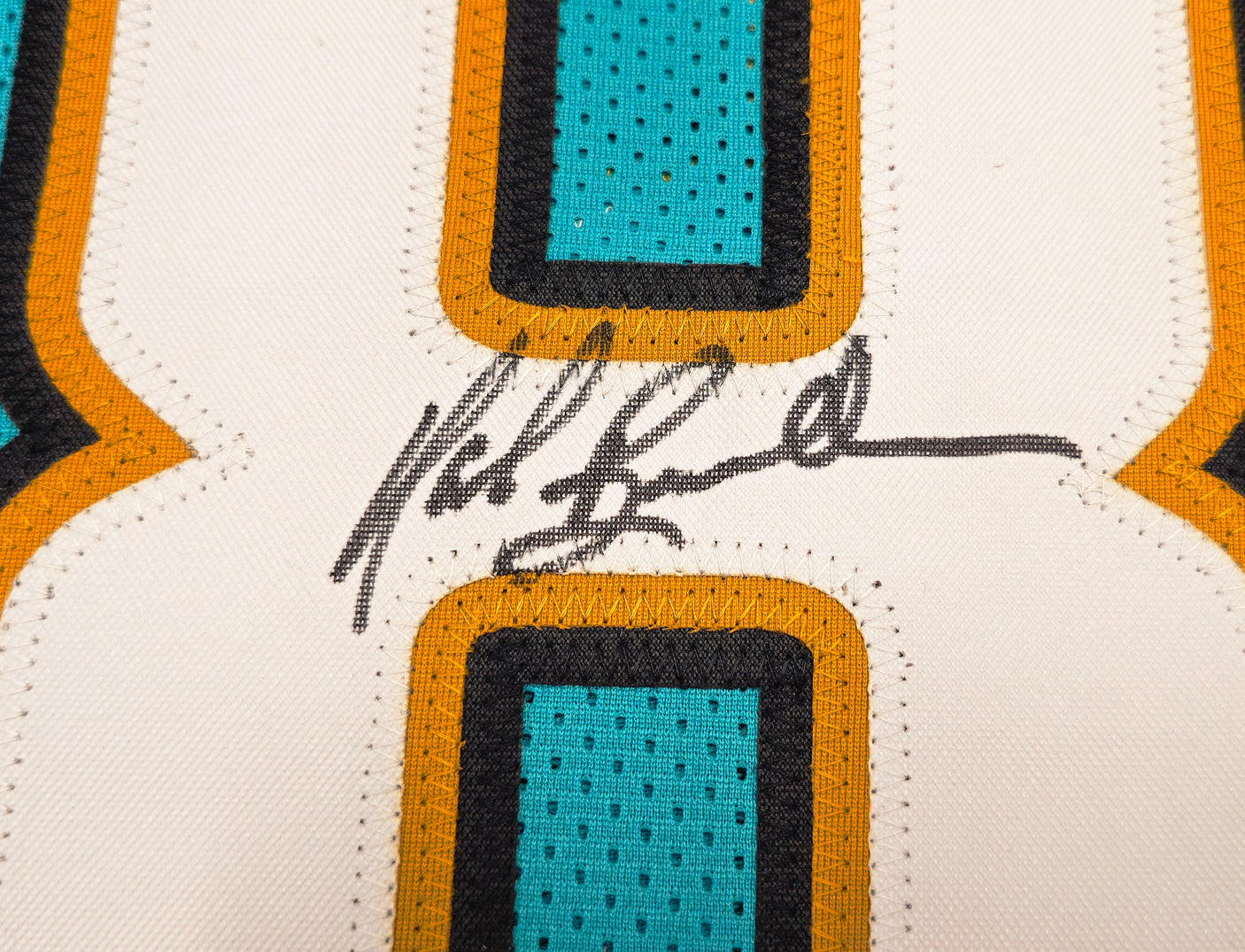 Jacksonville Jaguars Mark Brunell Autographed Teal Jersey Beckett BAS QR Stock #234540