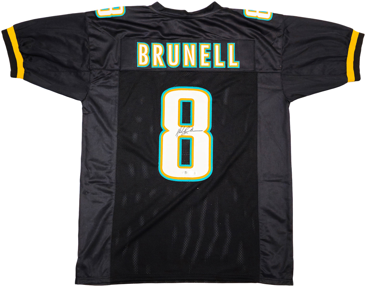 Jacksonville Jaguars Mark Brunell Autographed Black Jersey Beckett BAS QR Stock #234542