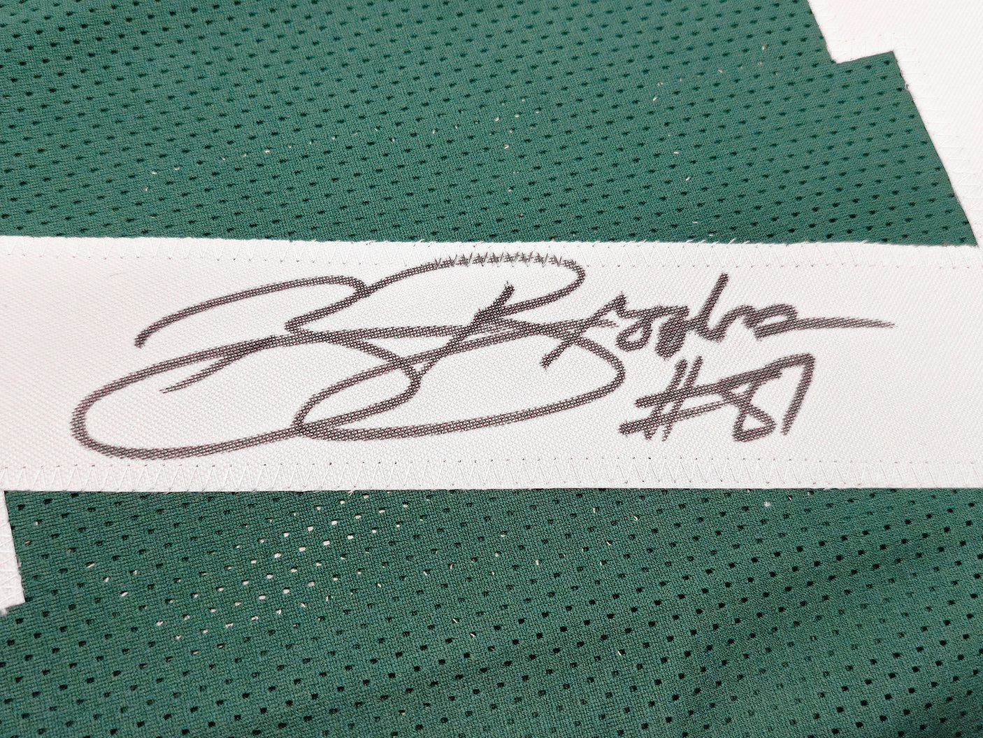 Green Bay Packers Robert Brooks Autographed Green Jersey PSA/DNA Stock #234516