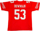 San Francisco 49ers NaVorro Bowman Autographed Red Jersey Beckett BAS QR Stock #234529